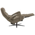 RELAXSESSEL in Leder Taupe  - Taupe/Schwarz, Design, Leder/Metall (76/110/86cm) - Dieter Knoll