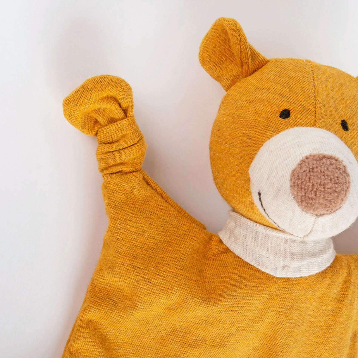 SCHMUSETUCH - Senfgelb/Weiß, Basics, Textil (14/18/8cm) - Sigikid