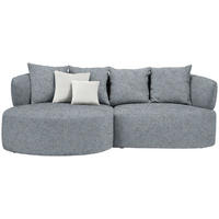 ECKSOFA  in Chenille Braun, Grau  166/235 cm  - Beige/Schwarz, MODERN, Kunststoff/Textil (166/235cm) - Hom`in