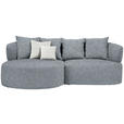 ECKSOFA  in Chenille Braun, Grau  166/235 cm  - Beige/Schwarz, MODERN, Kunststoff/Textil (166/235cm) - Hom`in