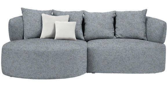 ECKSOFA  in Chenille Braun, Grau  166/235 cm  - Beige/Schwarz, MODERN, Kunststoff/Textil (166/235cm) - Hom`in