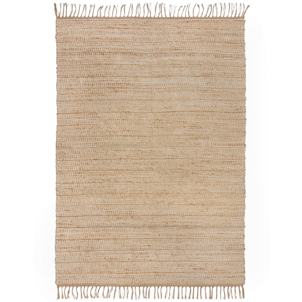 HANDWEBTEPPICH 60/110 cm Clio Jute Naturfarben  - Naturfarben, KONVENTIONELL, Textil (60/110cm)