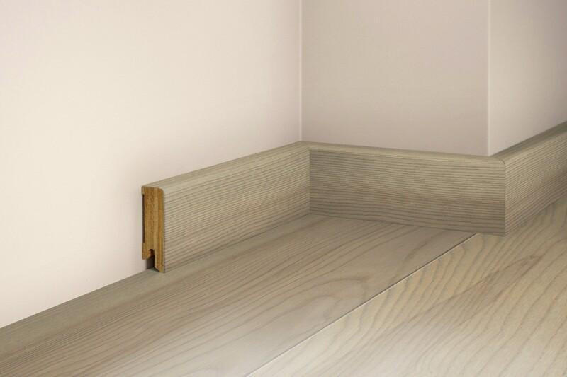 SOCKELLEISTE, Esche Platingrau  - Basics, Holz (240/5/1,6cm) - Tilo