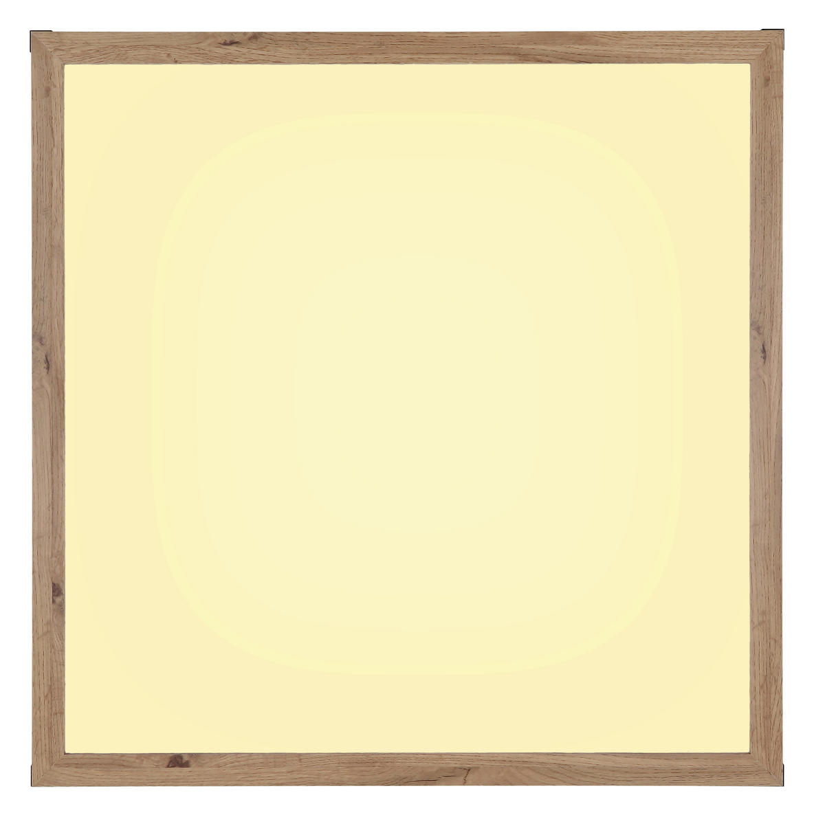 LED-DECKENLEUCHTE 36 W    60/60/7,5 cm  - Weiss/Dunkelbraun, Natur, Holzwerkstoff/Kunststoff (60/60/7,5cm) - Globo