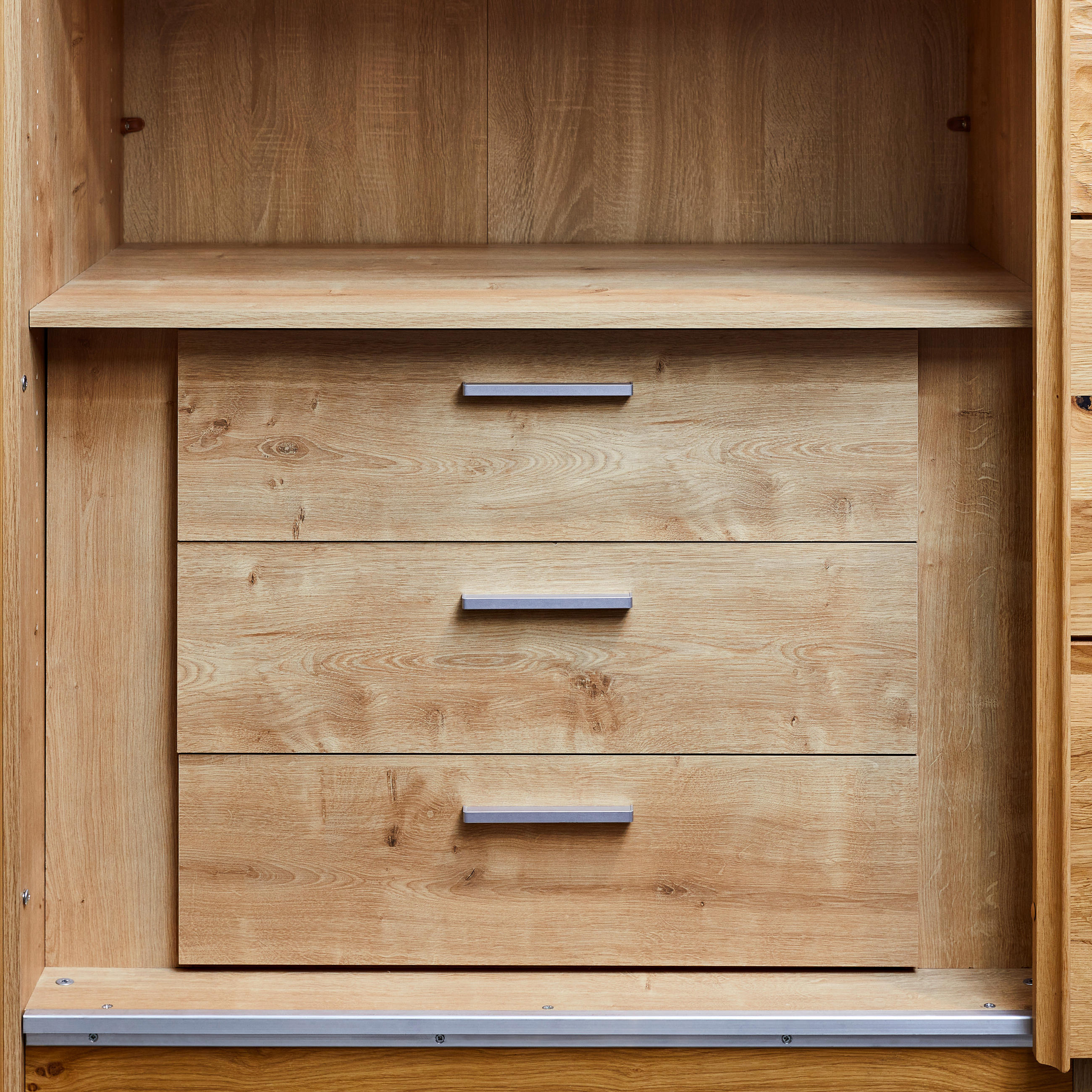 SCHUBKASTENEINSATZ  - Eichefarben, KONVENTIONELL, Holzwerkstoff (90/62/58cm) - Linea Natura