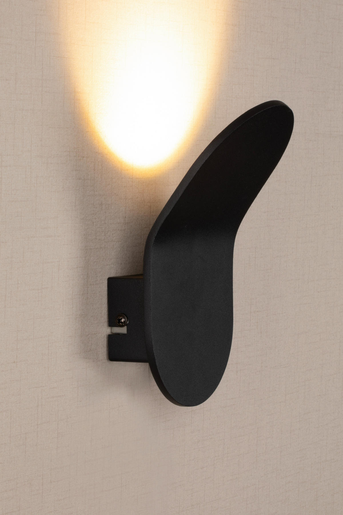 LED-WANDLEUCHTE 17,7/10/9,8 cm   - Schwarz, Trend, Metall (17,7/10/9,8cm) - Novel