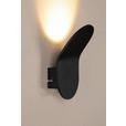 LED-WANDLEUCHTE 17,7/10/9,8 cm   - Schwarz, Trend, Metall (17,7/10/9,8cm) - Novel