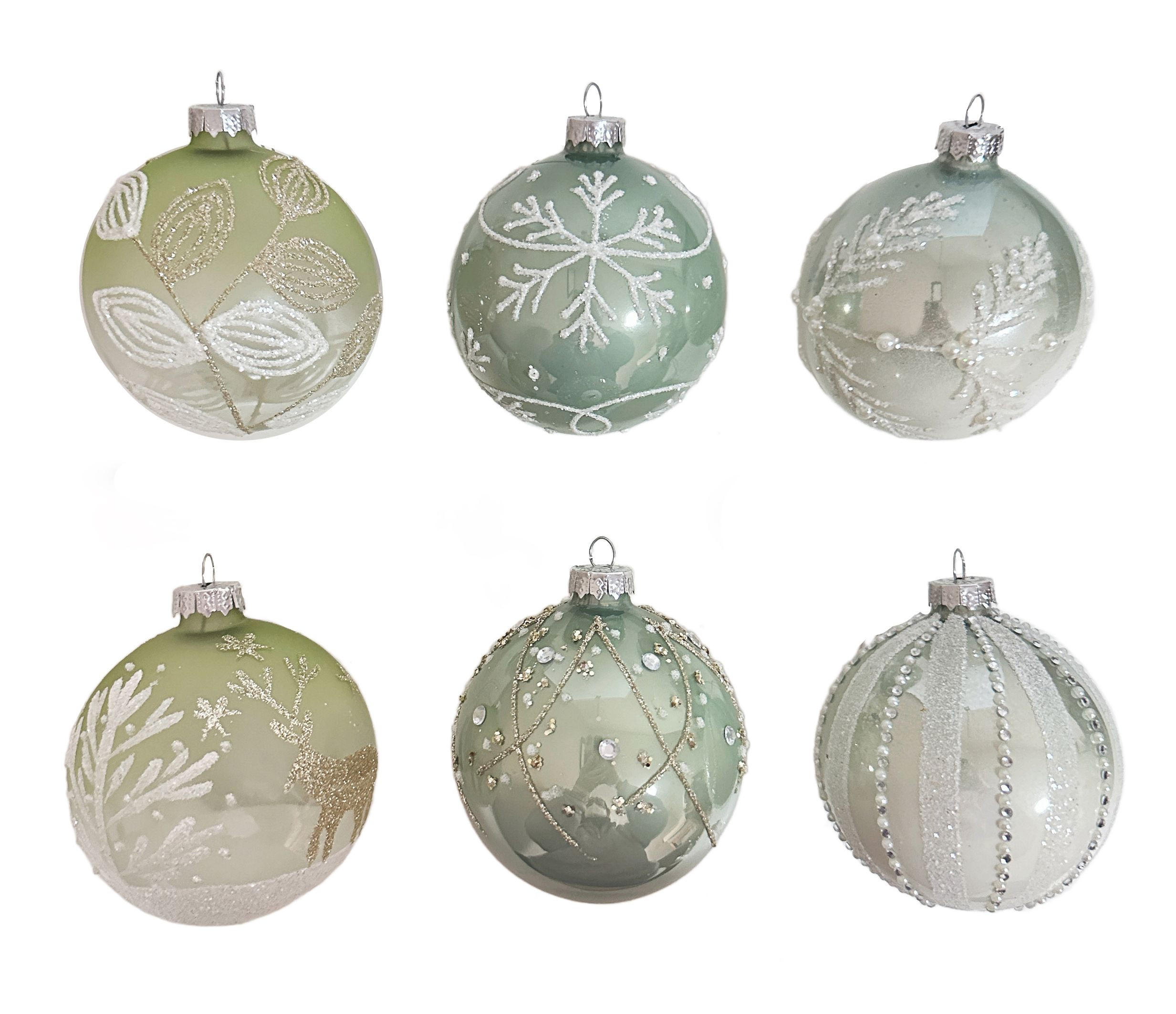 GLOB DE CRĂCIUN - alb/străveziu, Lifestyle, plastic/sticlă (6cm) - X-Mas