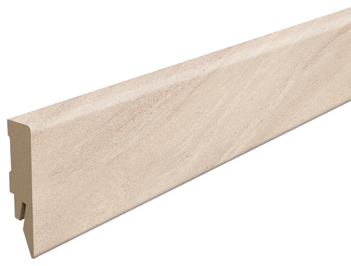 SOCKELLEISTE Stein hellgrau Hellgrau  - Hellgrau, KONVENTIONELL, Holzwerkstoff (240/1.4/5.8cm) - Egger Holzwerkstoffe