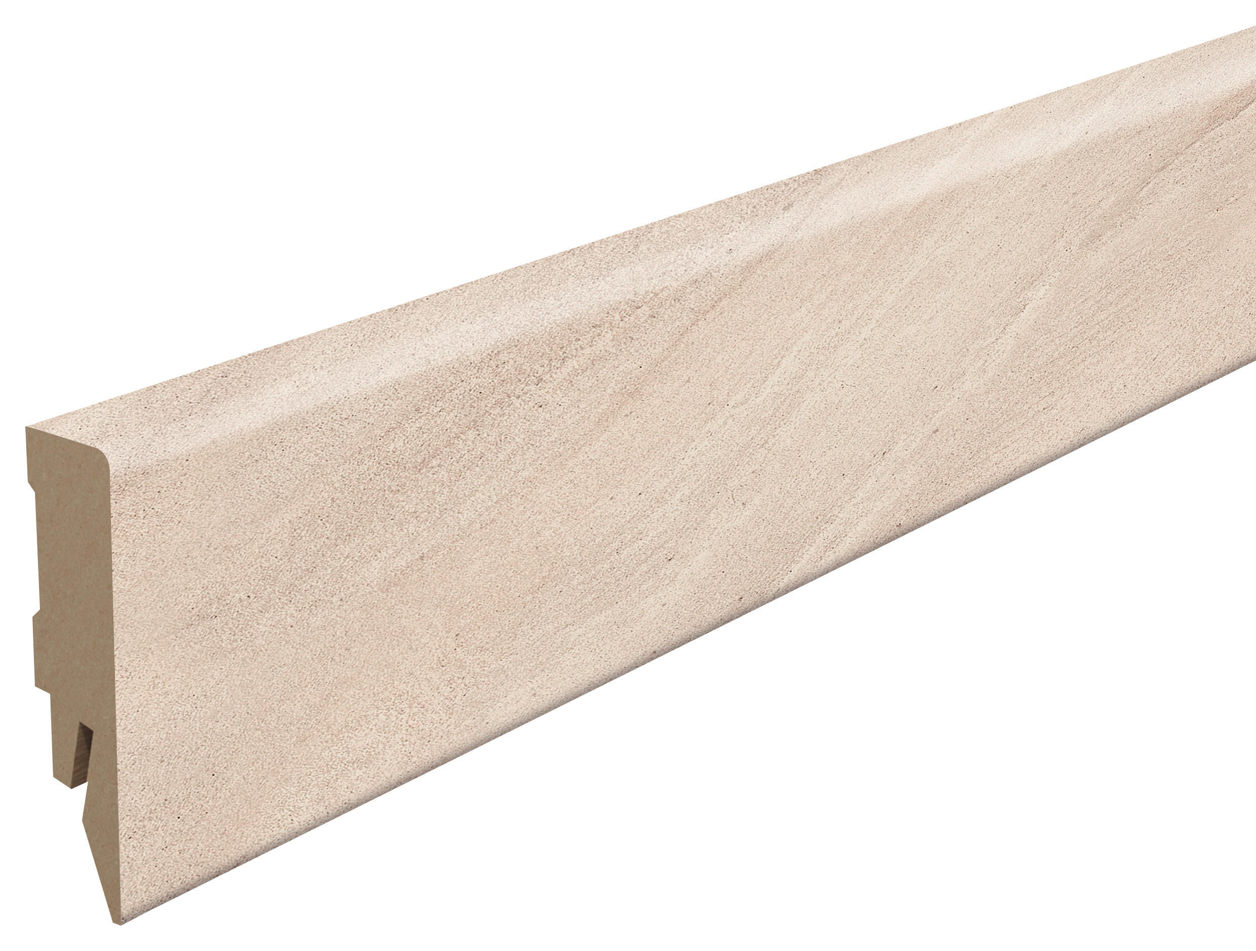 Egger Holzwerkstoffe Sockelleiste Kubische Leiste Hellgrau 1.4x5.8x240 cm