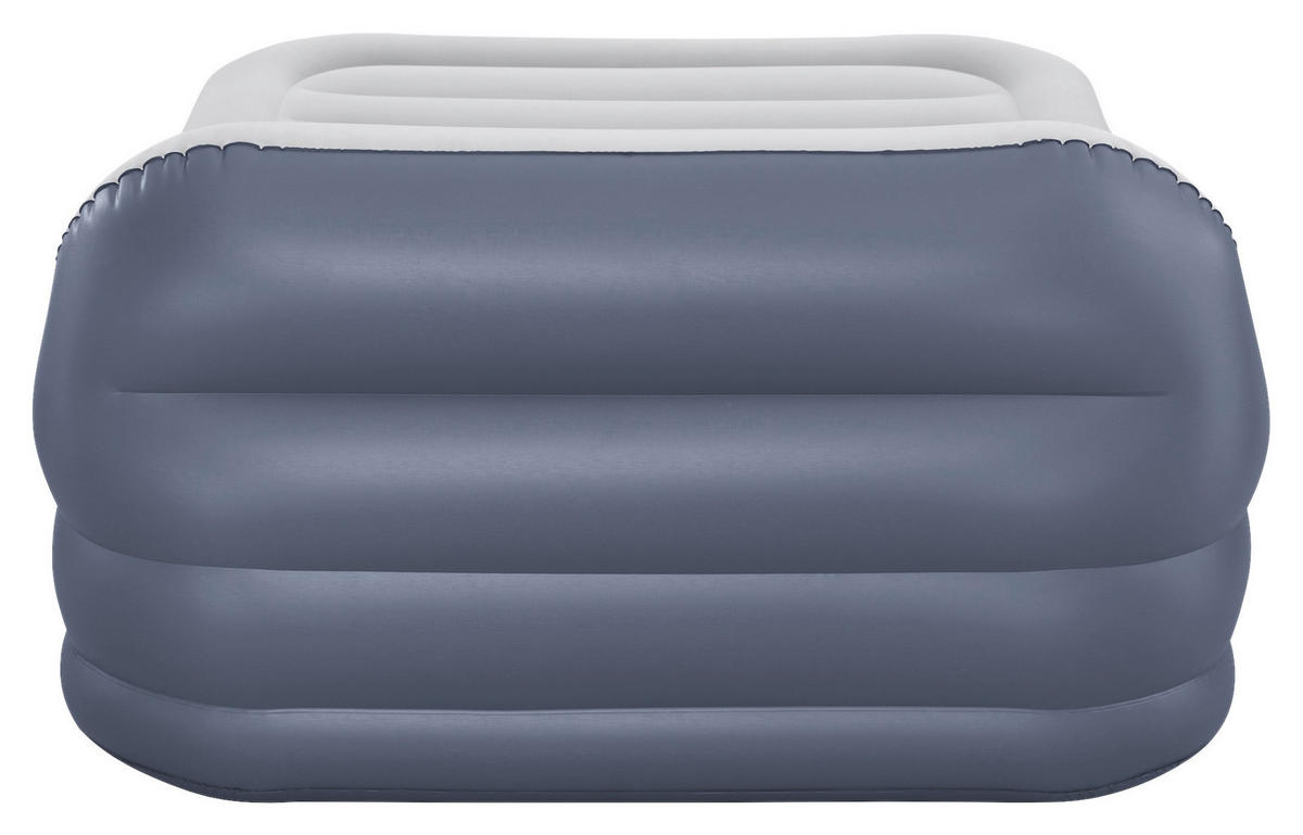 LUFTBETT SLEEKFLOW 67923   226/152/84 cm Hellgrau, Dunkelblau  - Hellgrau/Dunkelblau, KONVENTIONELL, Kunststoff (226/152/84cm) - Bestway