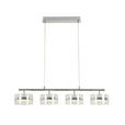 LED-HÄNGELEUCHTE 93/18/120 cm  - Chromfarben, Design, Glas/Kunststoff (93/18/120cm) - Ambiente