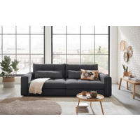 BIG SOFFA i manchester antracit  - svart/antracit, Basics, textil/plast (265/94/122cm) - Livetastic