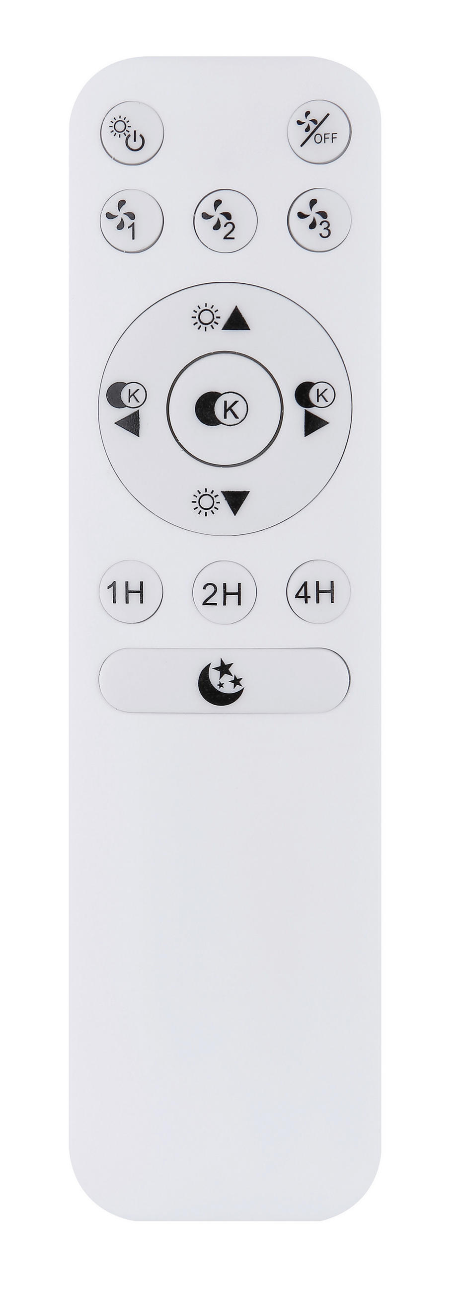 Deckenleuchte mit Ventilator 50/17,5 cm   - Silberfarben/Opal, Basics, Kunststoff/Metall (50/17,5cm) - Globo