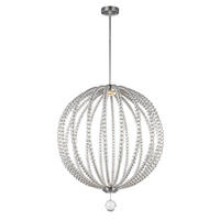 HÄNGELEUCHTE 81.3/108 cm  - Nickelfarben, Design, Glas/Metall (81.3/108cm) - Elstead Lighting