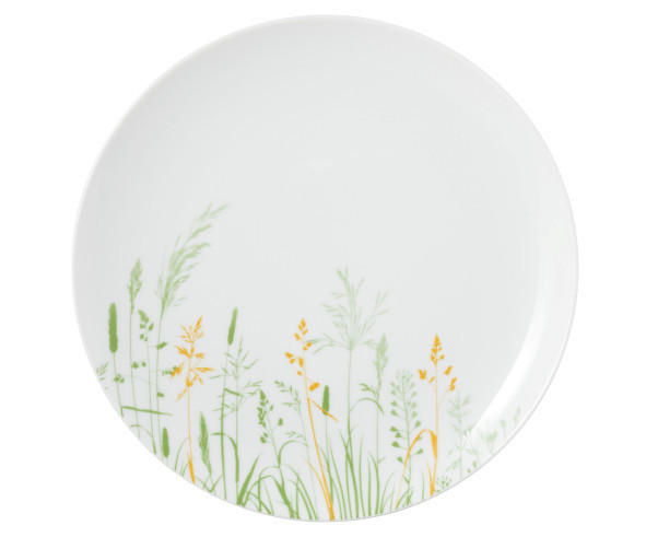 TANJUR ZA DORUČAK  22,5 cm           LIBERTY MEADOW GRASSES   - bijela/zelena, Basics, keramika (22,5cm) - Seltmann Weiden