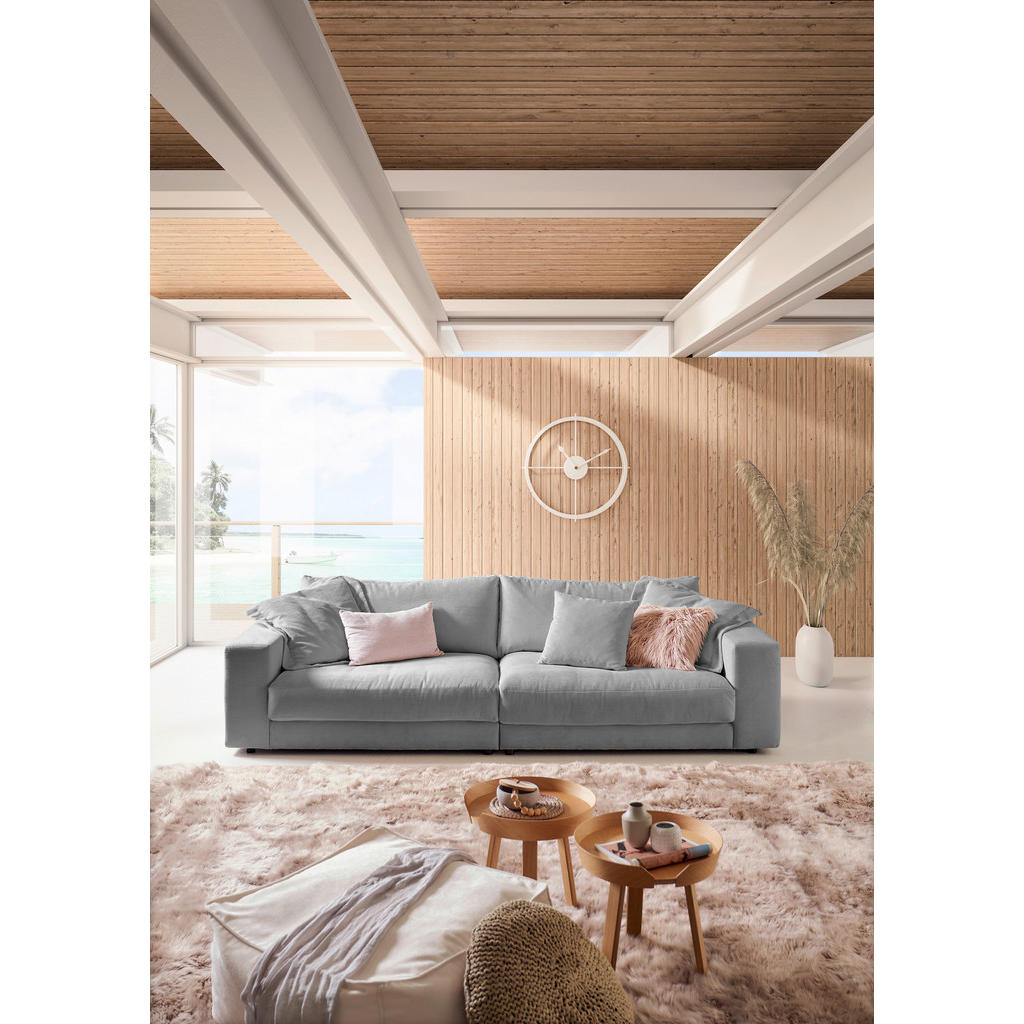 Thumbnail - Pure Home Lifestyle Megasofa, Grau, Textil, 4-Sitzer, 290x86x127 cm, Blauer Engel, Goldenes M, Oeko-Tex® Standard 100, D...