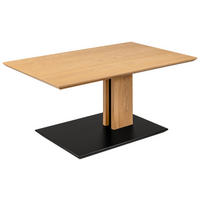 COUCHTISCH Holz, Holzwerkstoff 100/60/47 cm  - Eichefarben/Schwarz, Natur, Holz/Holzwerkstoff (100/60/47cm) - Venda