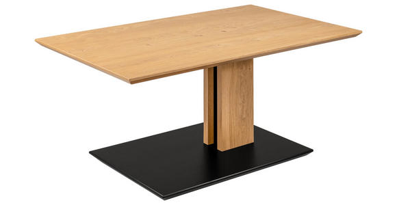 COUCHTISCH in Holz, Holzwerkstoff 100/60/47 cm  - Eichefarben/Schwarz, Natur, Holz/Holzwerkstoff (100/60/47cm) - Venda