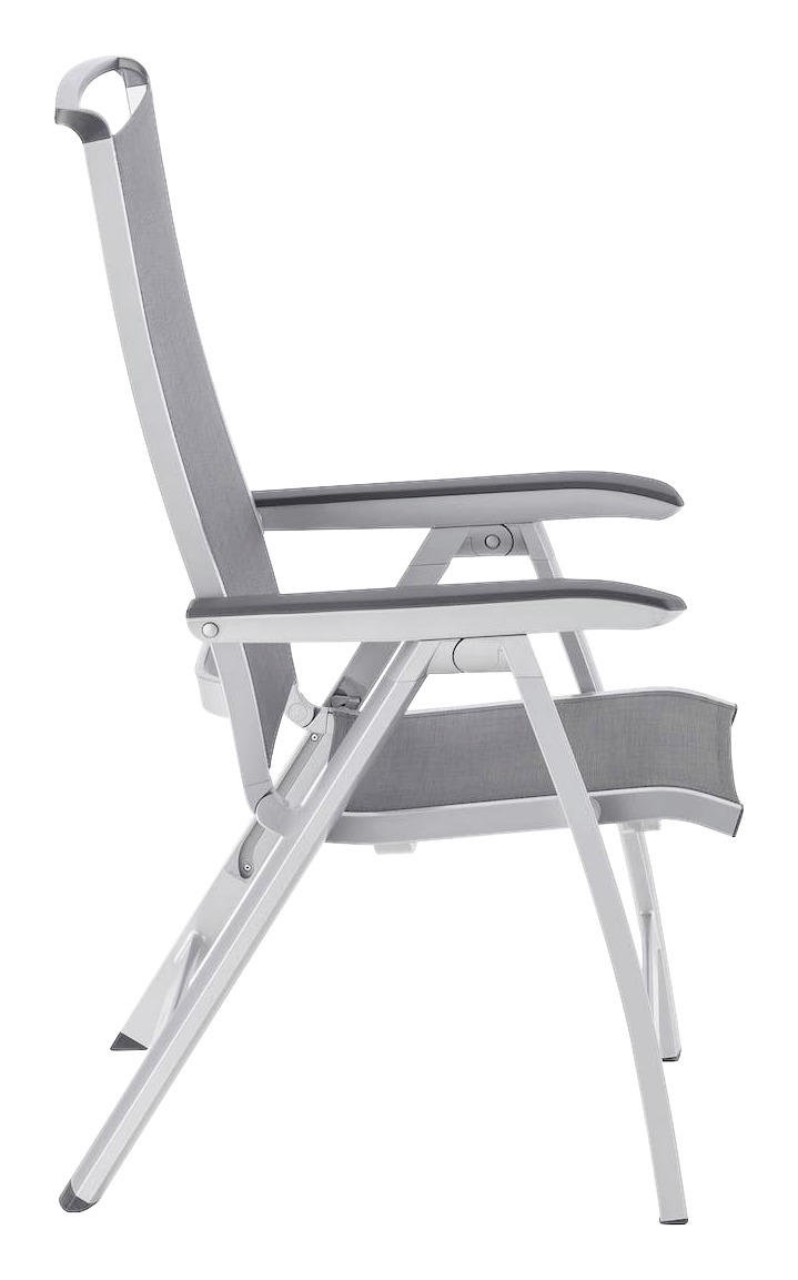 GARTENKLAPPSESSEL Aluminium Graphitfarben, Silberfarben  - Silberfarben/Graphitfarben, Basics, Textil/Metall (63/112/68cm) - Kettler