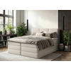 BOXSPRINGBETT 180/200 cm  Creme  - Creme/Schwarz, Modern, Kunststoff/Textil (180/200cm) - MID.YOU