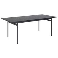 ESSTISCH in Metall, Holzwerkstoff   - Schwarz, KONVENTIONELL, Holzwerkstoff/Metall (200/74/90cm) - Lomoco