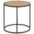 COUCHTISCH Paulownia furniert rund Naturfarben - Schwarz/Naturfarben, Trend, Holz/Metall (45/45cm) - Carryhome COUCHTISCH Paulownia furniert rund Naturfarben - Schwarz/Naturfarben, Trend, Holz/Metall (45/45cm) - Carryhome