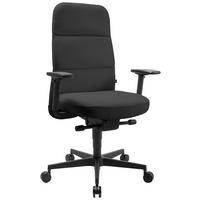 DREHSTUHL Velours Schwarz, Anthrazit  - Anthrazit/Schwarz, MODERN, Kunststoff/Textil (71/111-120/58-62cm) - Topstar