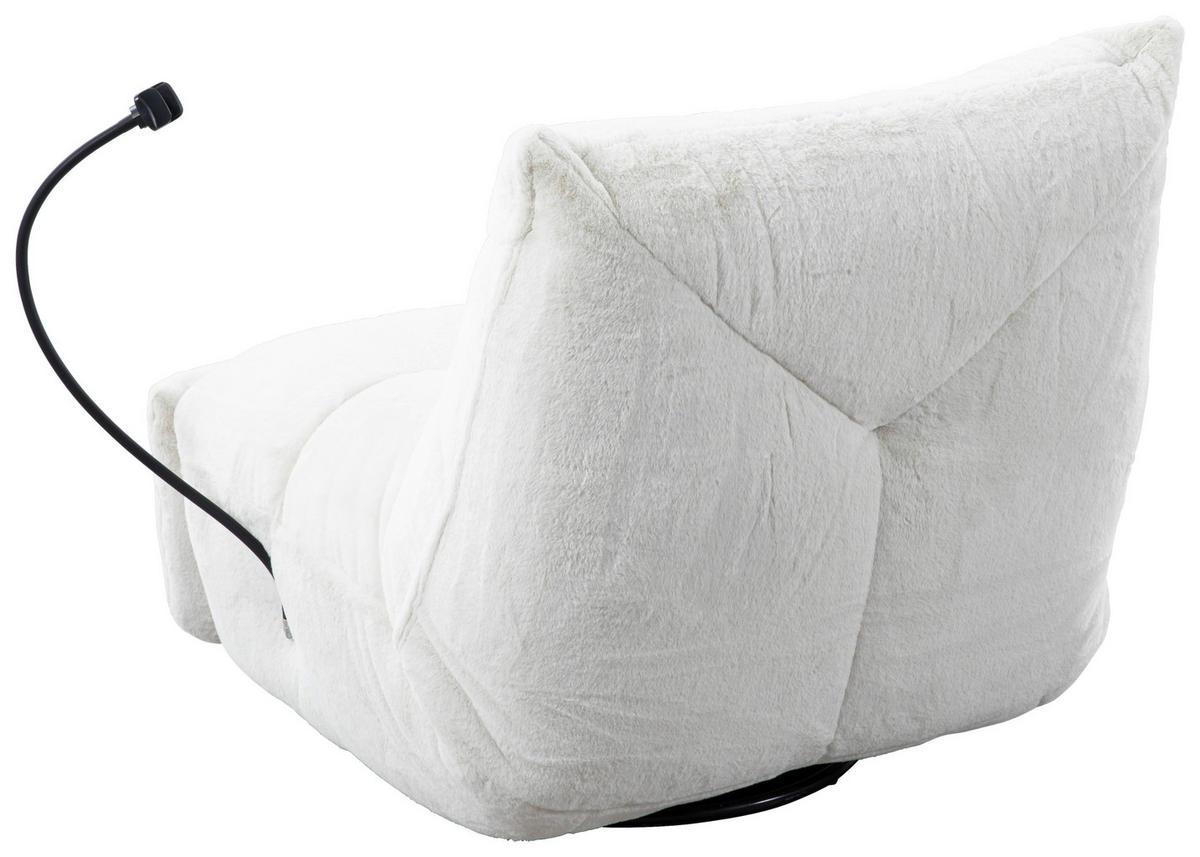 GUNGSTOL i vävt tyg cremefärgad  - svart/cremefärgad, Modern, metall/textil (91,4/92,7/107,9cm) - Livetastic