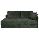 LIEGE Velours Grün  - Schwarz/Grün, KONVENTIONELL, Kunststoff/Textil (205/80/95cm) - Xora