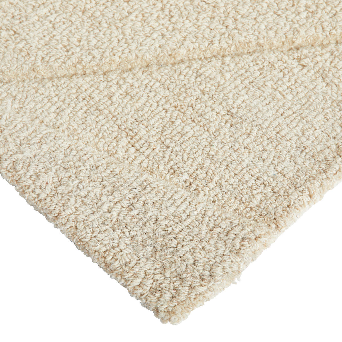 WOLLTEPPICH 130/190 cm Weiß  - Weiß, Design, Textil (130/190cm) - Linea Natura