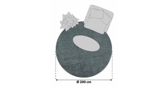 HOCHFLORTEPPICH 200 cm ATA 7000  - Beige, Design, Textil (200cm) - Novel