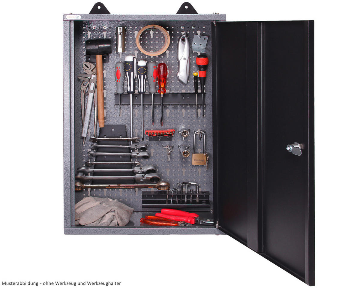 WERKSTATTSCHRANK  - Anthrazit/Grau, Basics, Metall (42/60/20cm) - Ambia Garden
