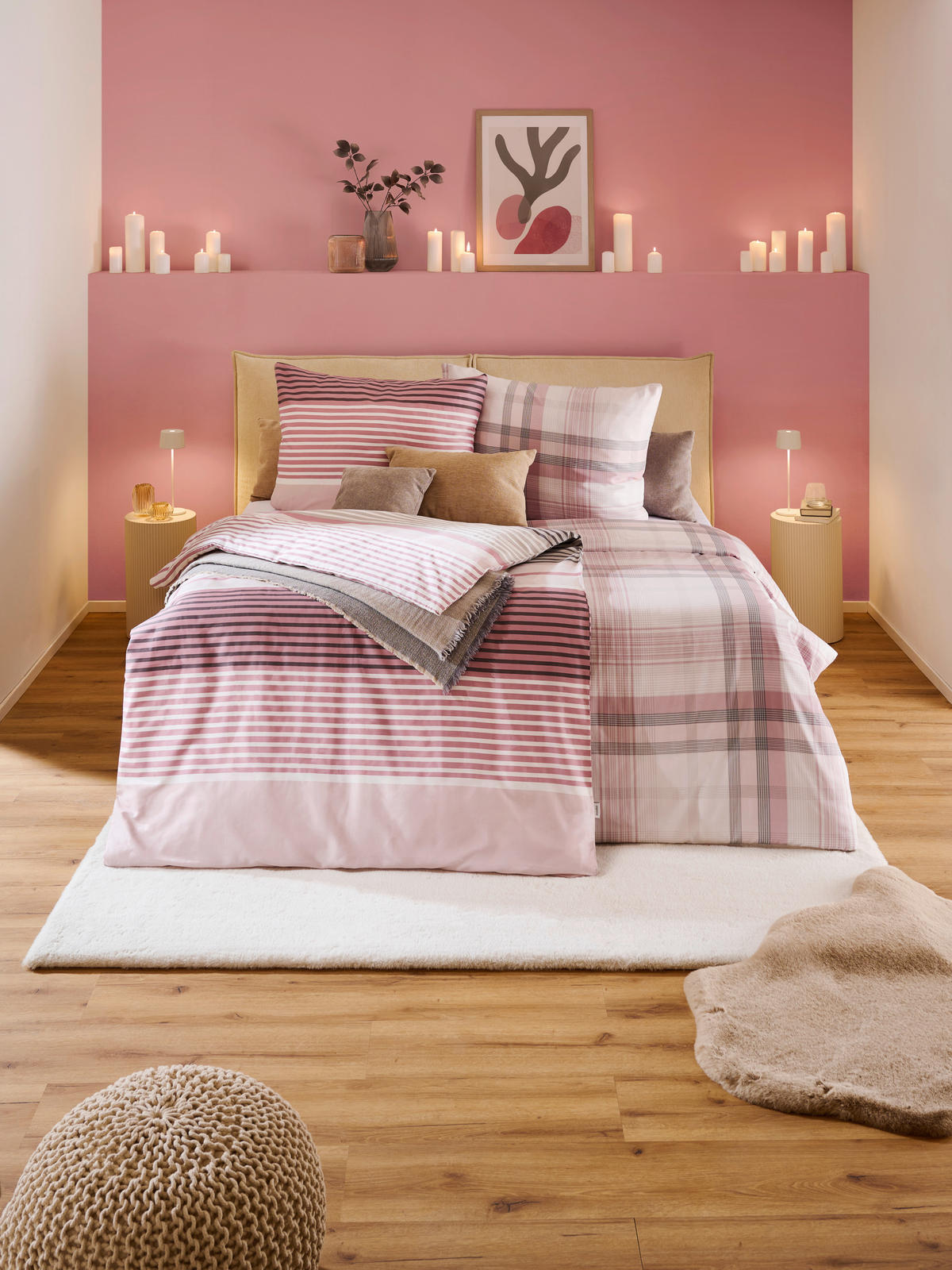 BETTWÄSCHE Mavie Satin 140/200 cm  - Rot, KONVENTIONELL, Textil (140/200cm) - Esposa