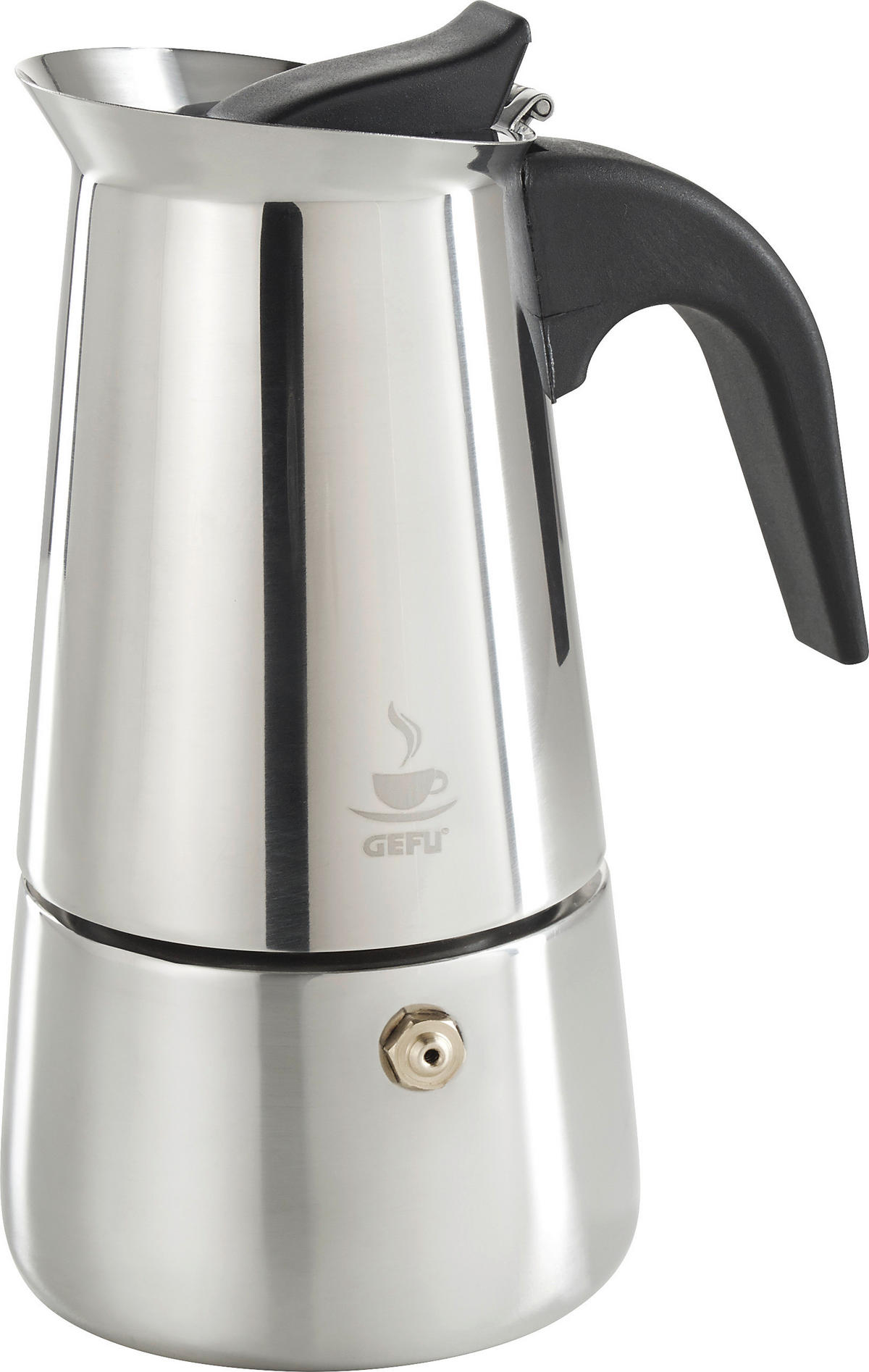 ESPRESSOKOCHER Emilio  - Chromfarben, Basics, Kunststoff/Metall (12,4/8,9/17,4cm) - Gefu