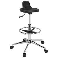 DREHSTUHL  in Schwarz  - Silberfarben/Schwarz, Basics, Kunststoff/Metall (40/61/60cm) - MID.YOU