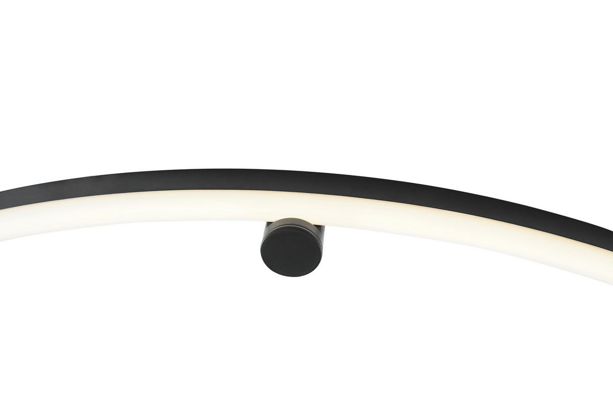 LED-WANDLEUCHTE Scopello 67/6 cm   - Schwarz, Design, Kunststoff/Metall (67/6cm)