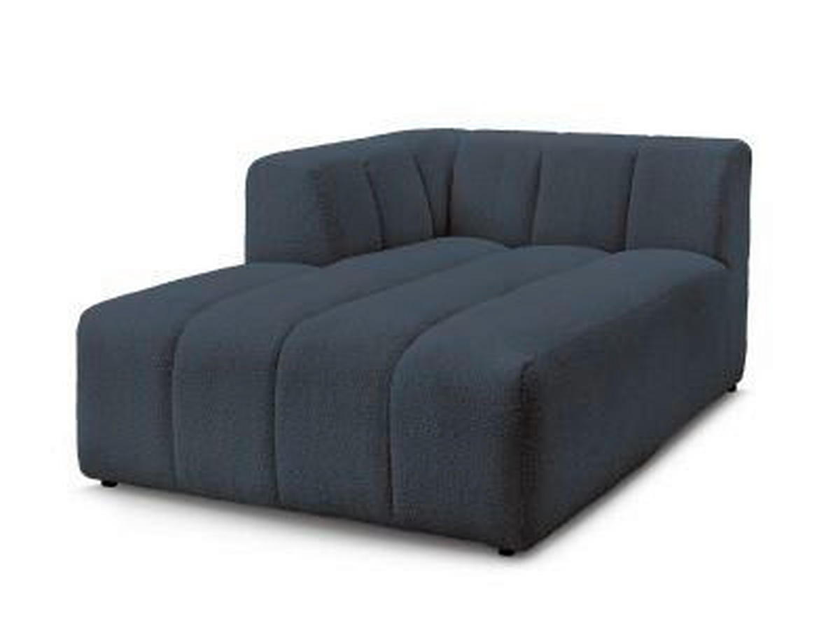 SOFAELEMENT ANNECY Bouclé Dunkelblau  - Schwarz/Dunkelblau, MODERN, Kunststoff/Textil (120/72/170cm)