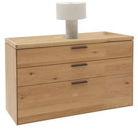 KOMMODE  in 122/75/45 cm  - Wildeiche/Schwarz, Design, Holz/Metall (122/75/45cm) - Valnatura