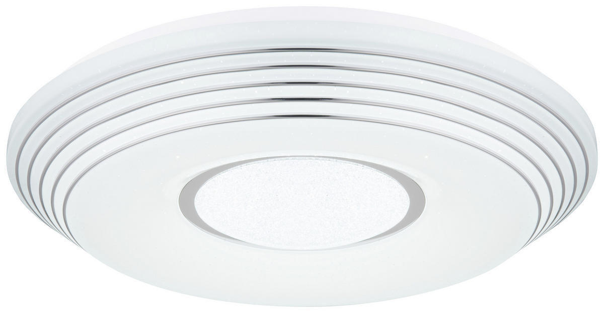 LED-DECKENLEUCHTE 40 W  50/8,5 cm    - Klar/Weiss, Basics, Kunststoff/Metall (50/8,5cm) - Globo