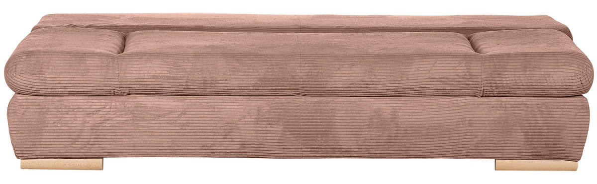 BÄDDSOFFA i manchester gammelrosa  - gammelrosa/naturfärgad, Klassisk, trä/textil (200/75/92cm) - Livetastic