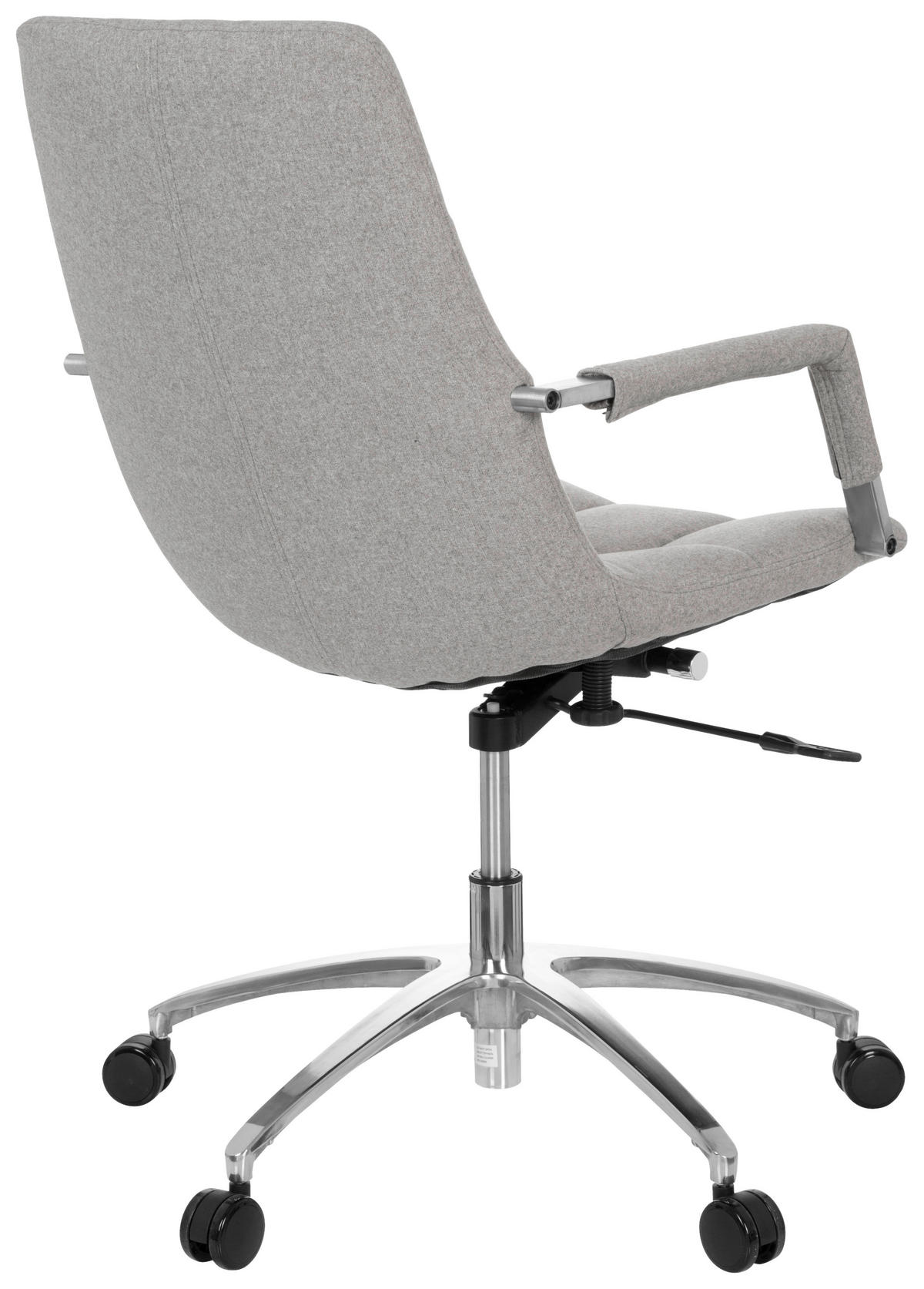 OTOČNÁ ŽIDLE, plochá tkanina, barvy stříbra, světle šedá - barvy stříbra/světle šedá, Moderní, kov/textil (58/102/60cm) - MID.YOU