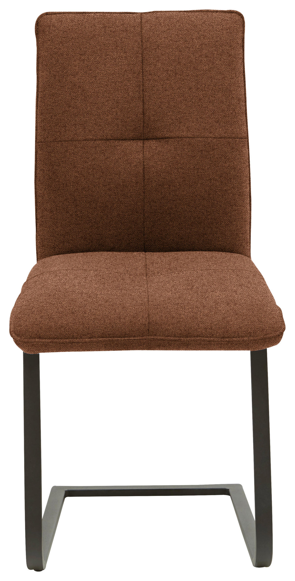 SCHWINGSTUHL  in Stahl Flachgewebe  - Rostfarben/Schwarz, Design, Textil/Metall (46/95/62cm) - Dieter Knoll