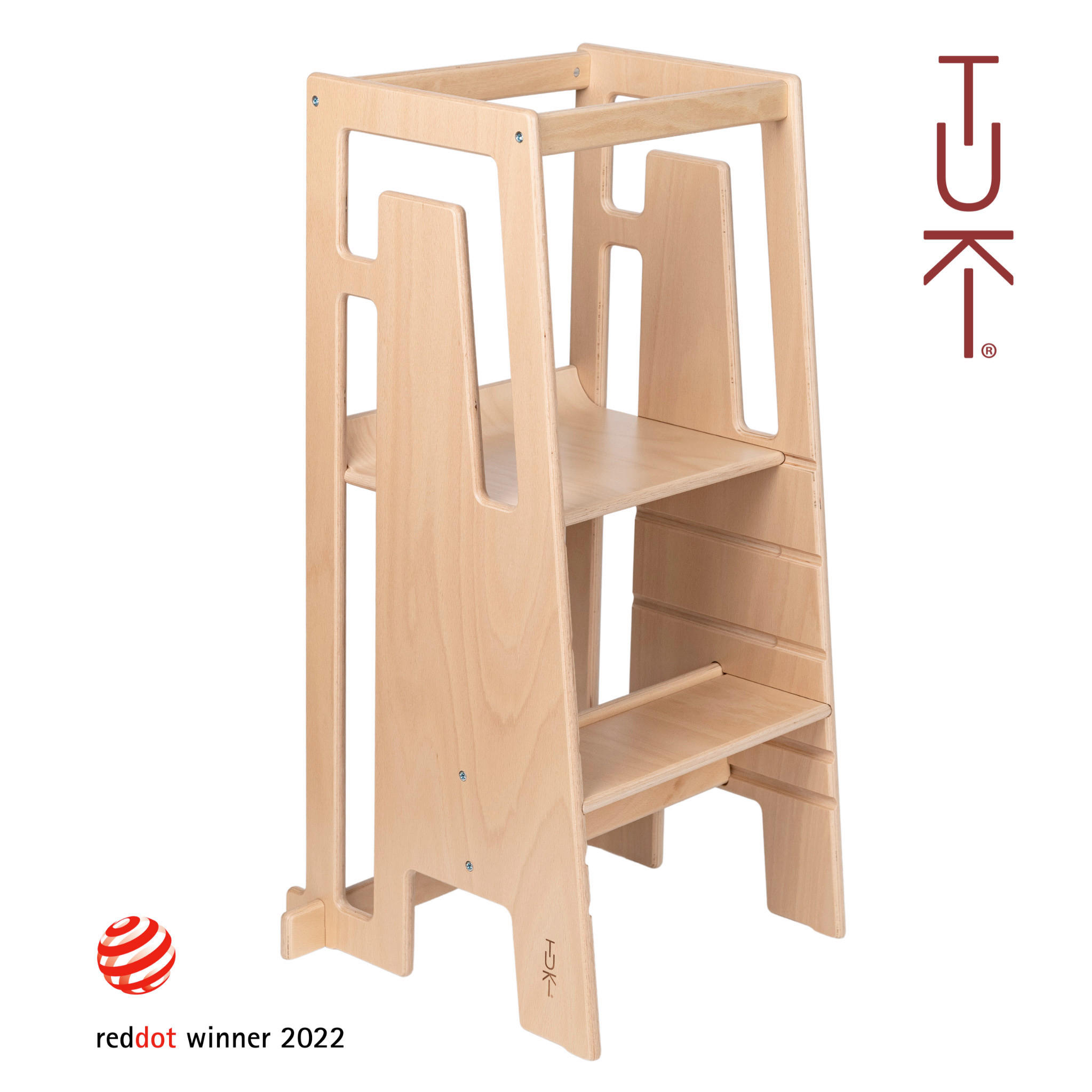 LERNTURM Tuki  - Naturfarben, Basics, Holz (40/90/43cm)