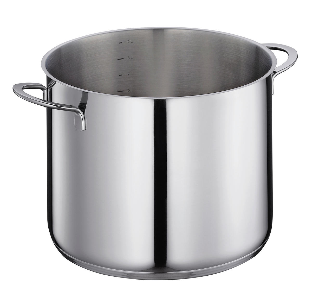 SUPPENTOPF CAPRI 10 L  - Edelstahlfarben/Transparent, Basics, Glas/Metall (26cm) - KÜCHENPROFI