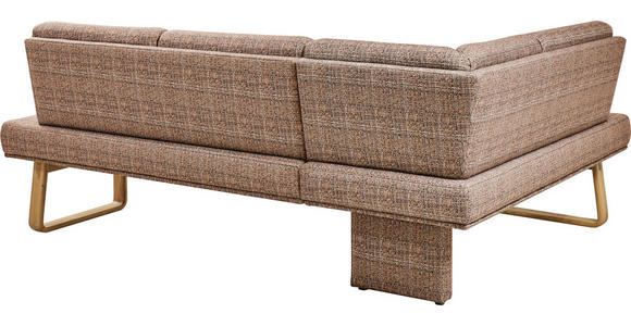 ECKBANK 174/280 cm in Orange, Eichefarben - Eichefarben/Orange, Design, Holz/Textil (174/280cm) - Dieter Knoll