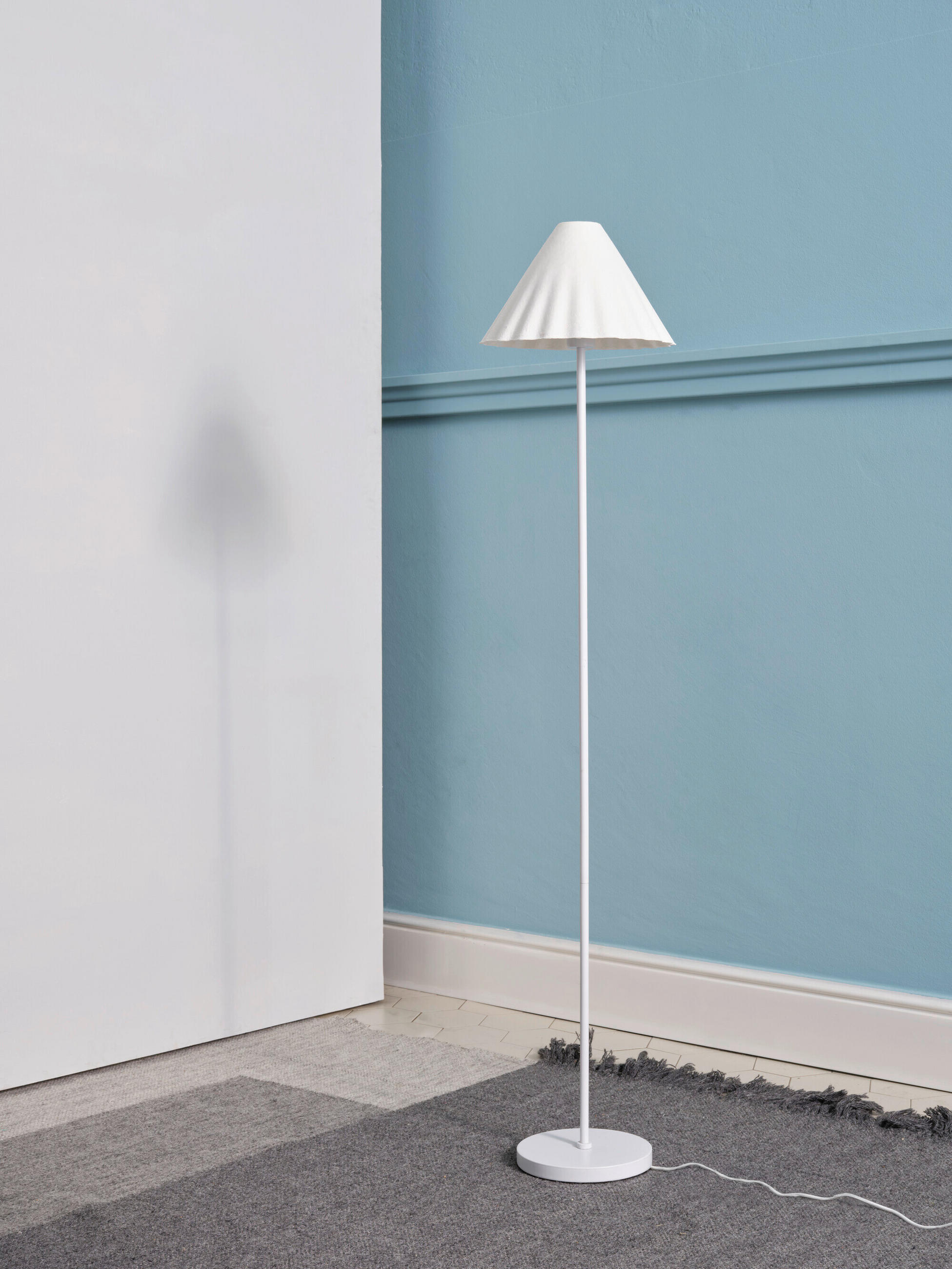 STEHLEUCHTE 31/150.5 cm    - Basics, Papier/Metall (31/150.5cm) - Osram