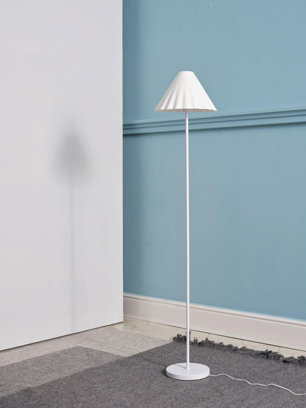 STEHLEUCHTE 31/150.5 cm    - Basics, Papier/Metall (31/150.5cm) - Osram