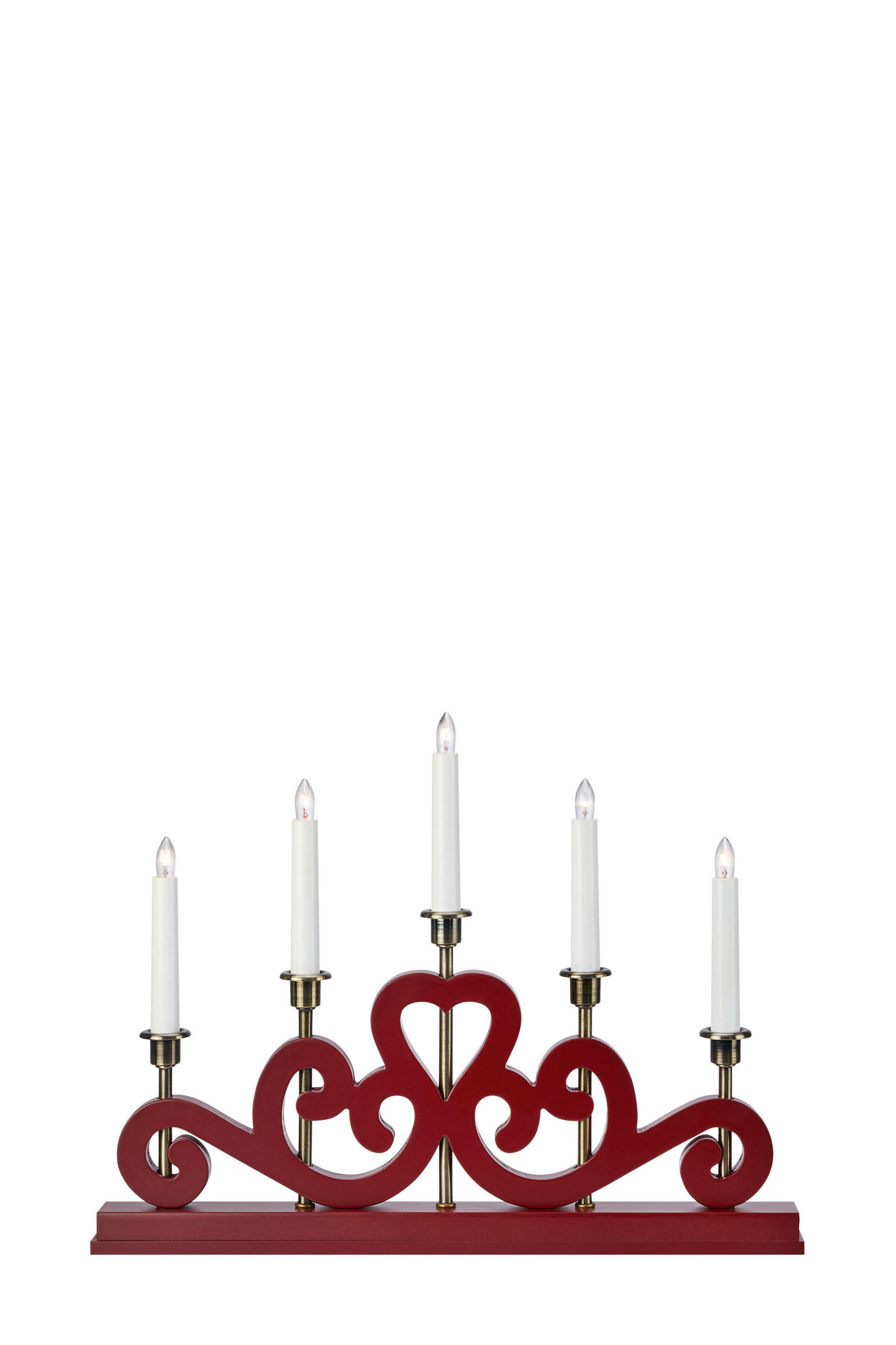 Markslöjd Weihnachtspyramide Eneby Rot 47x35.5x4.5 cm