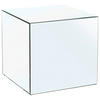 COUCHTISCH Spiegelglas quadratisch Klar  - Klar, Design, Glas/Holzwerkstoff (40/40/40cm) - MID.YOU
